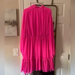 Bright pink plus size midi dress. Size 1 (14).